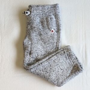 canadiana light gray marl plush knit joggers sweatpants 2T toddler unisex